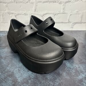 Crocs Stomp Mary Jane Platform Shoes Size 8